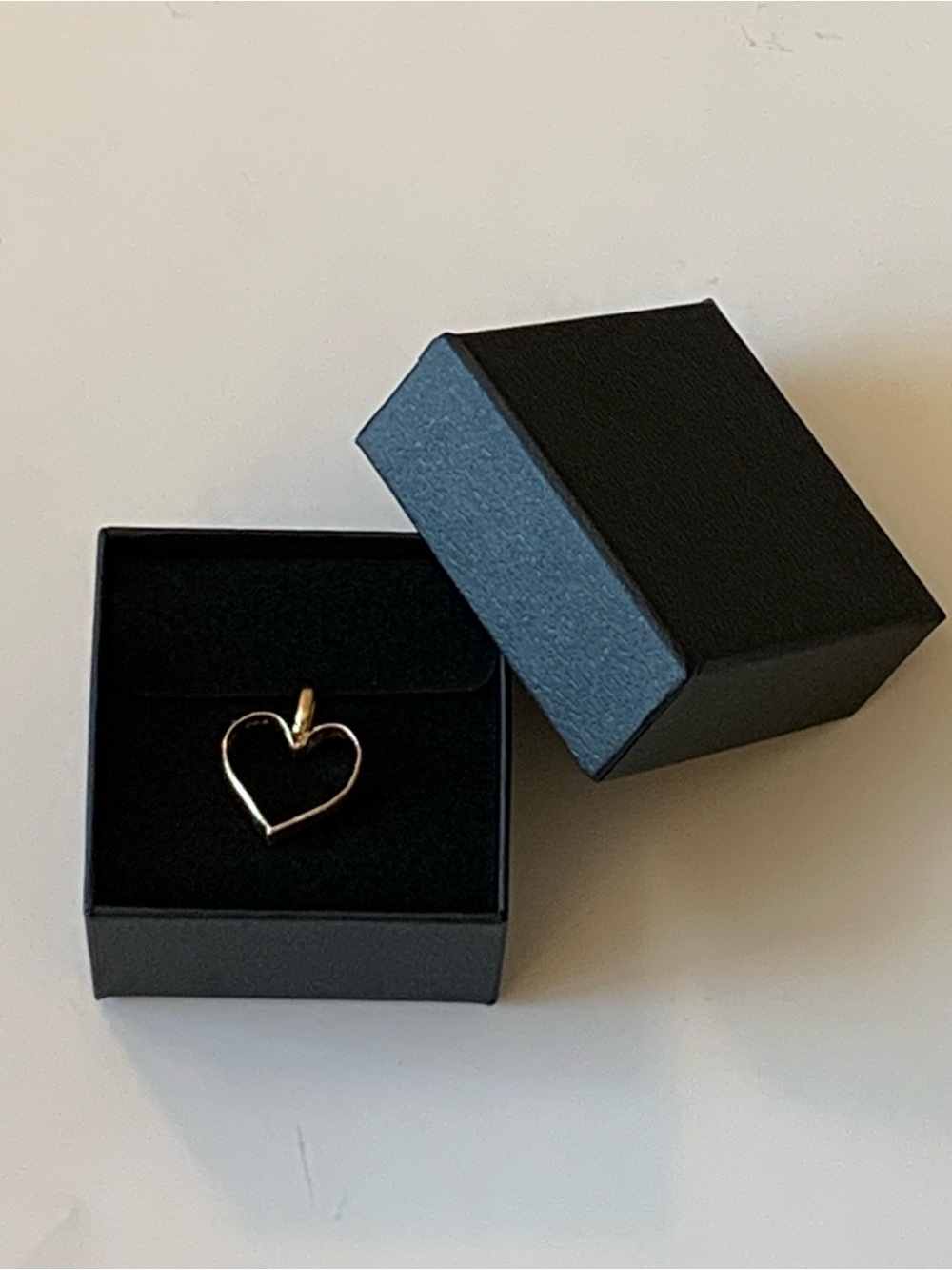 Solid 10k Yellow Gold Puffy Heart Pendant 3.53g - Gift Box Included